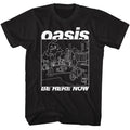 Oasis Be Here Now Line Art Black Unisex T-Shirt