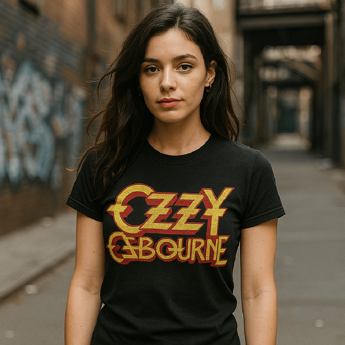 Ozzy Osbourne Logo Official T-Shirt FEMALE OZZY506S, OZZY506M, OZZY506L, OZZY506XL, OZZY506XXL, OZZY506XXXL, OZZY506XXXXL, OZZY506XXXXXL