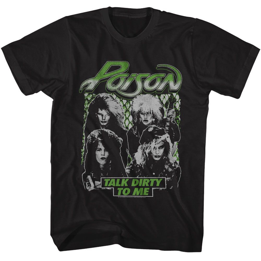 Shirt Poison Talk Dirty Band Photos Official T-Shirt