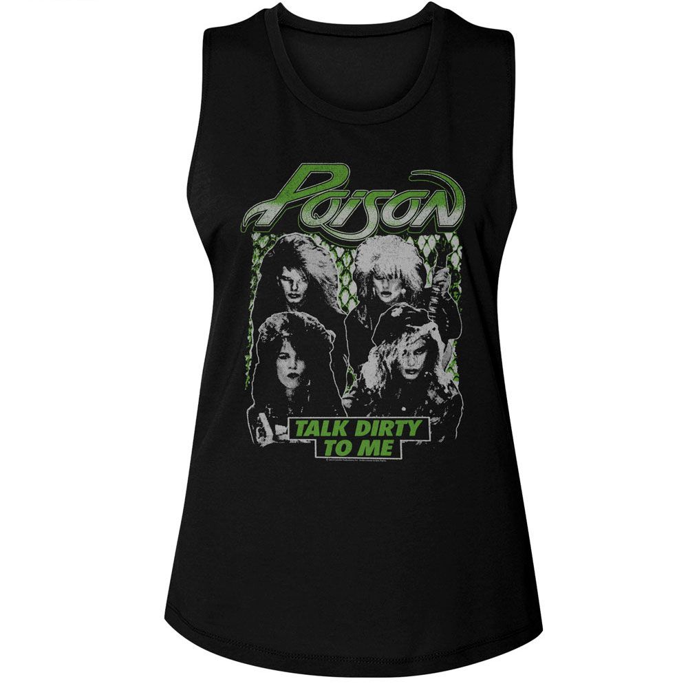 Poison Talk Dirty Band Photos Women's Tank Top