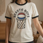 video of girl wearing beastie boys ringer BBS513-211S, BBS513-211M, BBS513-211L, BBS513-211XL, BBS513-211XXL
