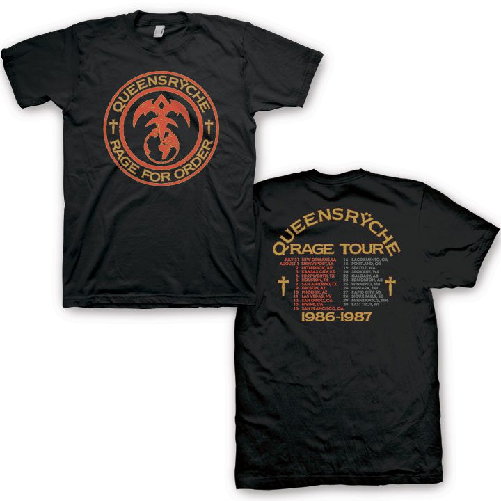 Shirt Queensryche Rage for Order T-Shirt
