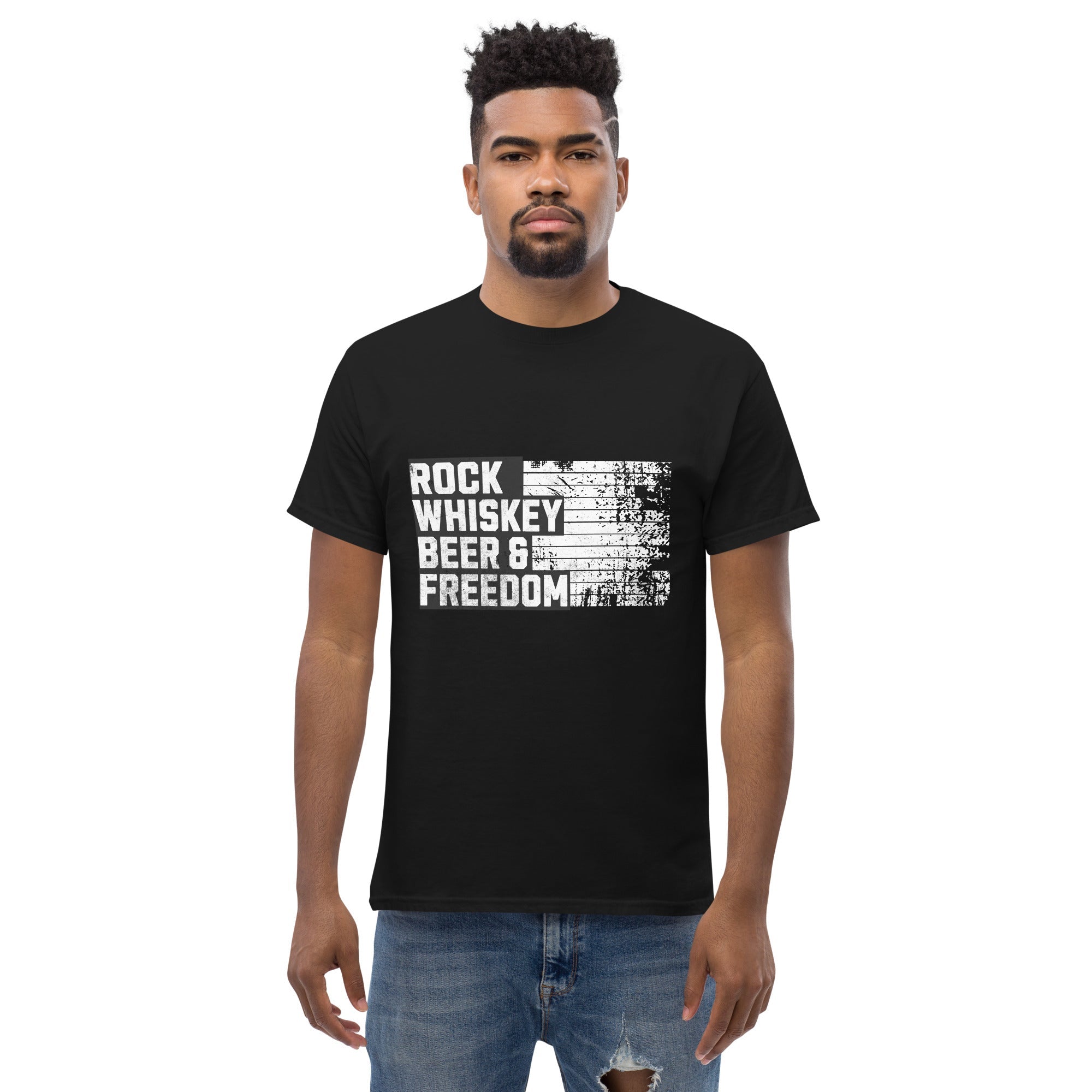 Rock Whiskey Beer & Freedom T-shirt