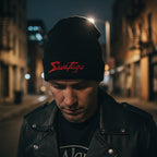 Black beanie with red 'Savatage' logo MM-SAV-HA-01