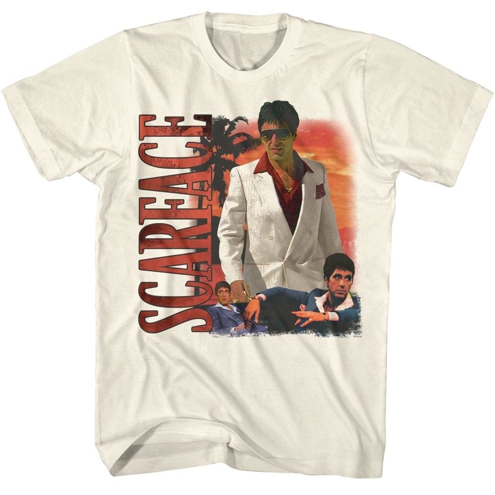 Scarface Palm Tree Sunset T-Shirt