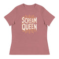 Heather Mauve / S Scream Queen Orange Web Logo Women's Relaxed T-Shirt 9066031_10205