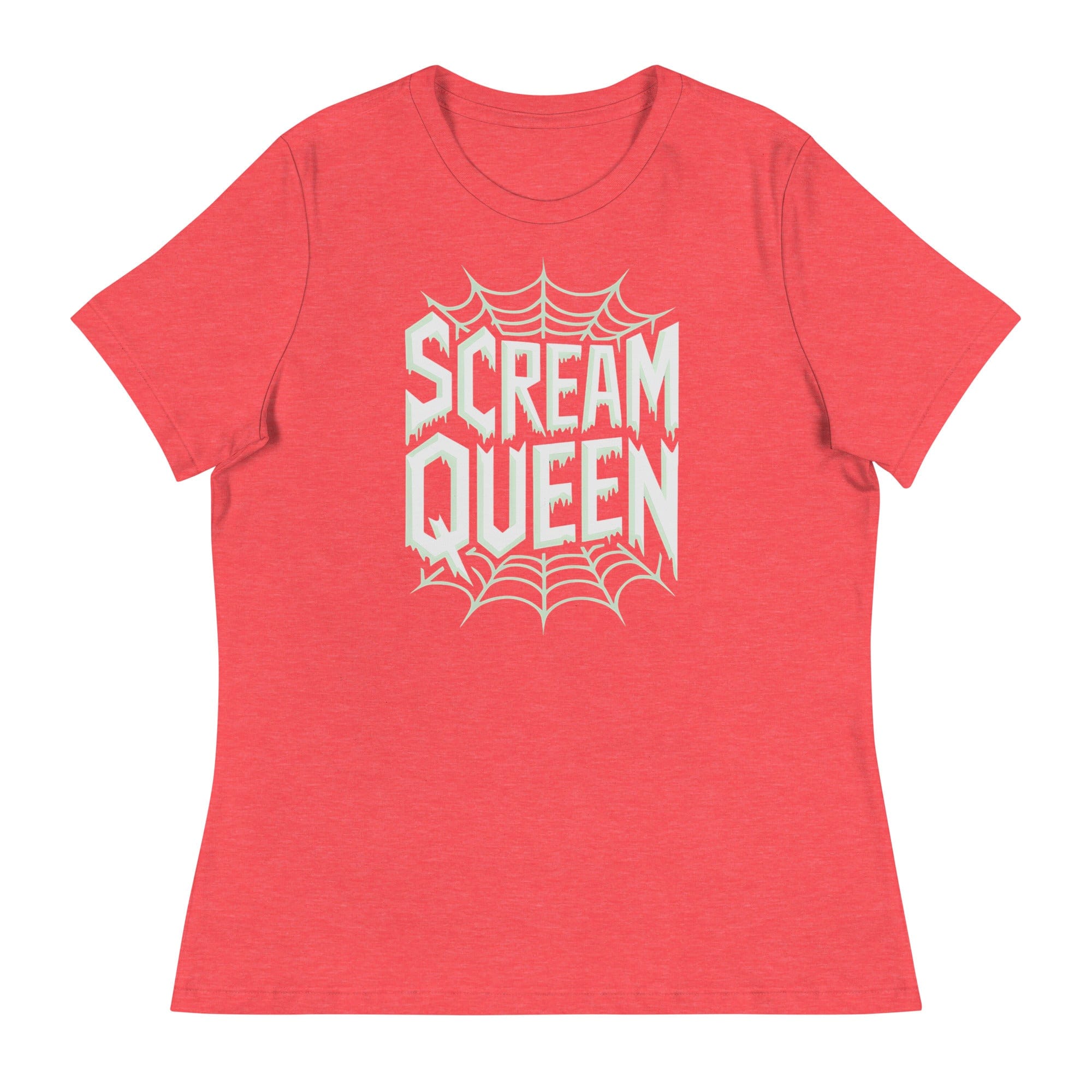 Heather Red / S Scream Queen Web Logo Women's Relaxed T-Shirt 2436814_14268