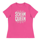 Berry / S Scream Queen Web Logo Women's Relaxed T-Shirt 2436814_10182