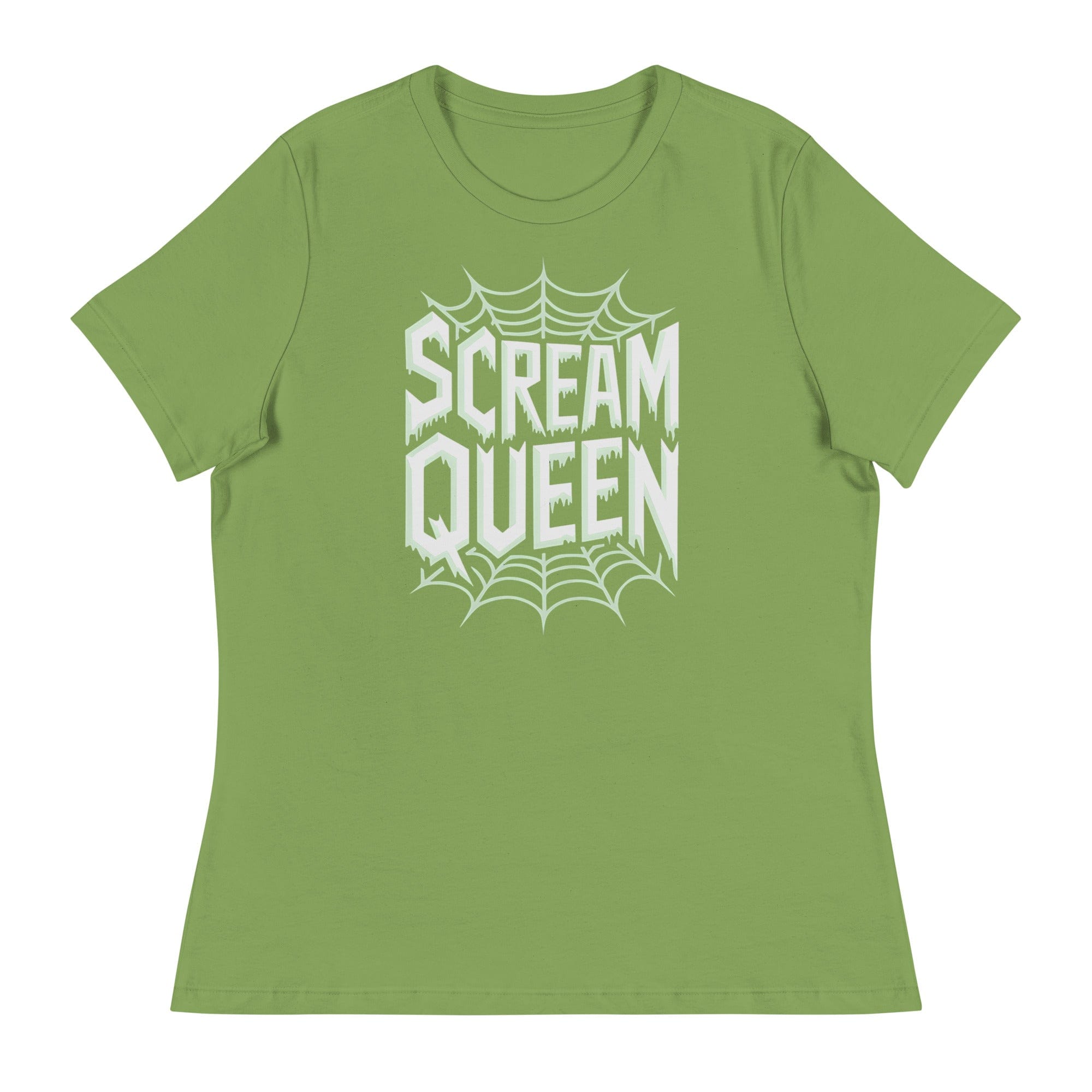 Leaf / S Scream Queen Web Logo Women's Relaxed T-Shirt 2436814_10225