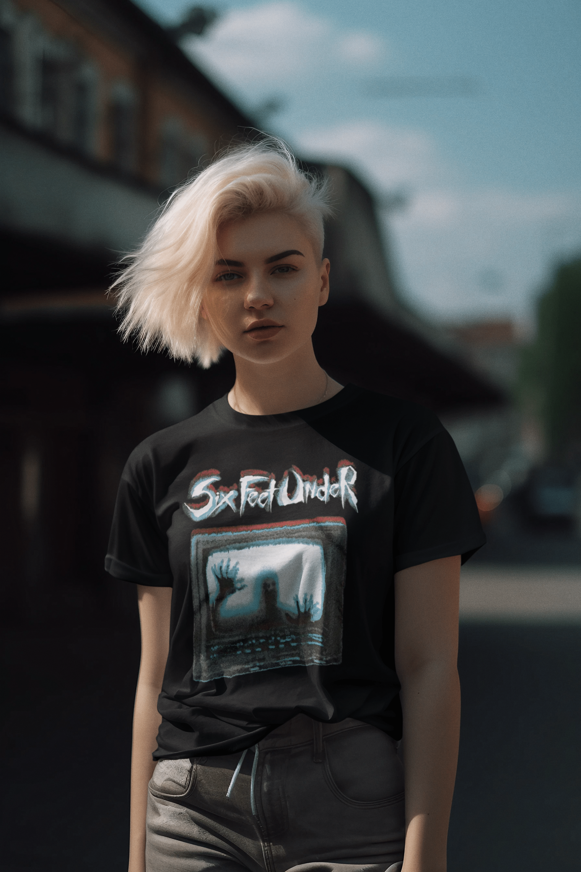 Six Feet Under Trapped Black T-Shirt