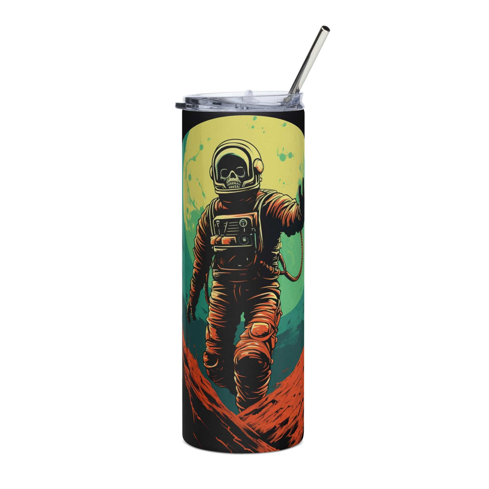 Skeleton Astronaut Sci Fi Horror Stainless Steel Tumbler