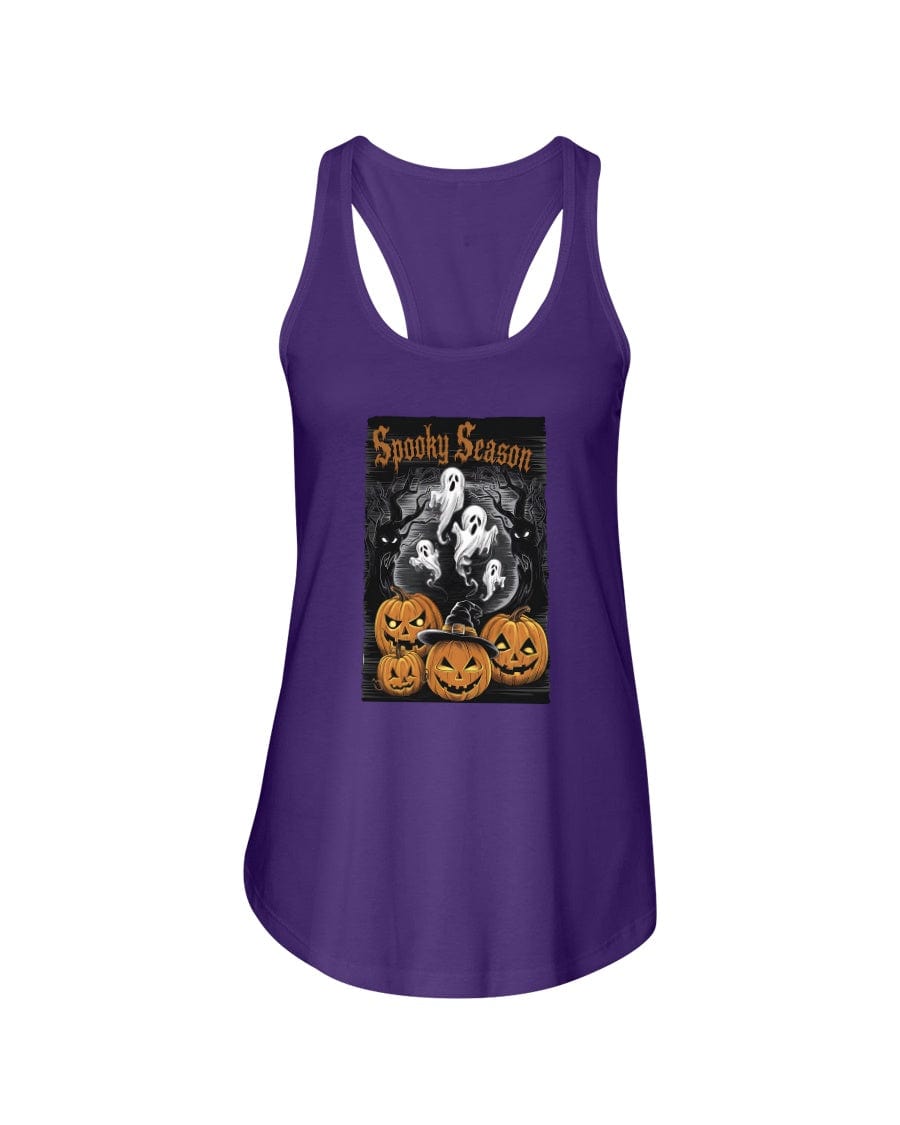 Purple Rush / XS Spooky Season Halloween Ladies Racerback Tank FUEL-9272ECA