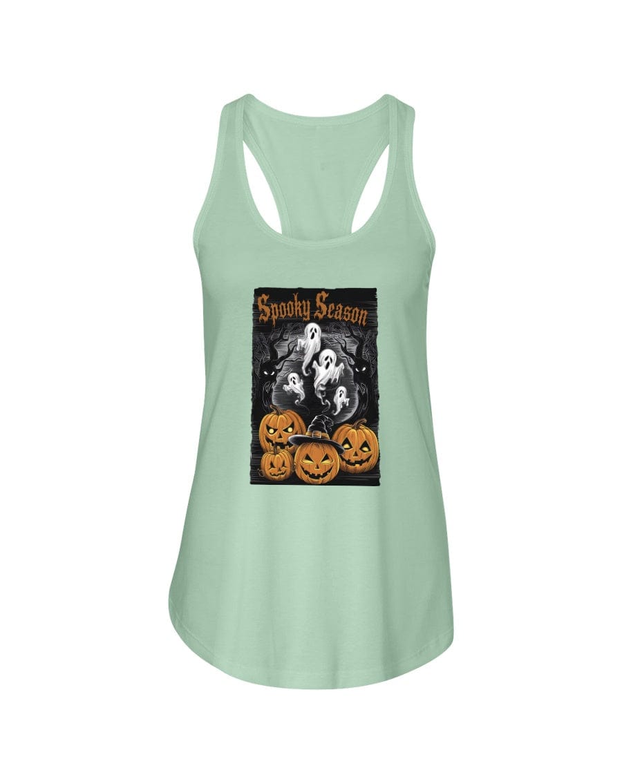 Mint / XS Spooky Season Halloween Ladies Racerback Tank FUEL-7E83C05