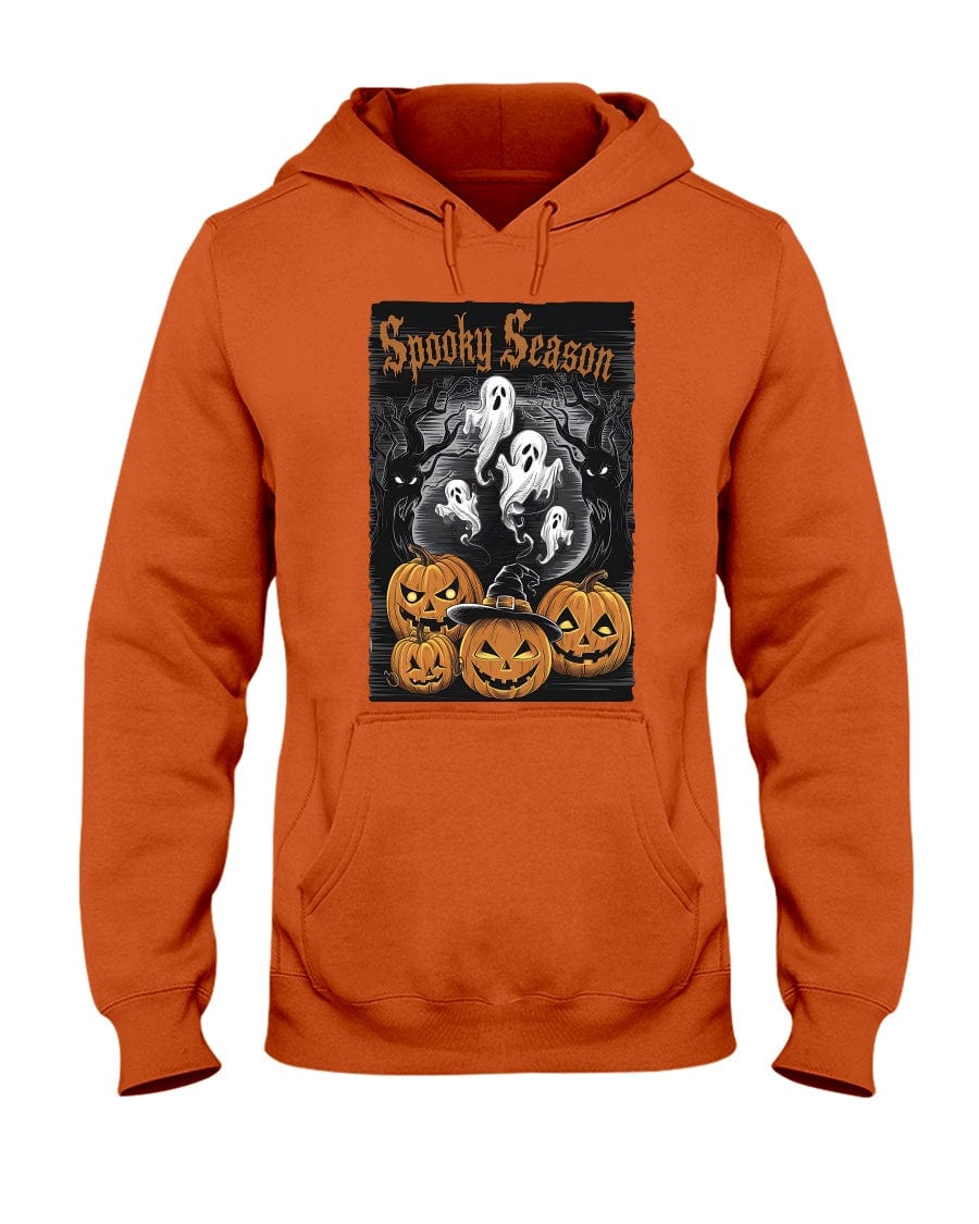 Orange / S Spooky Season Halloween Unisex Pullover Hoodie FUEL-936CAF7