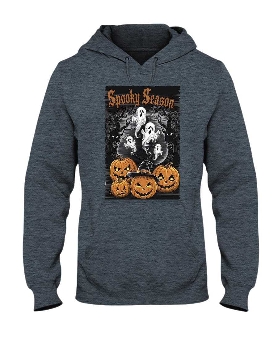 Dark Heather / S Spooky Season Halloween Unisex Pullover Hoodie FUEL-DC62C2A