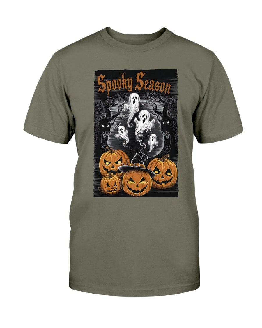 Fatigue Green / S Spooky Season Halloween Unisex T-Shirt FUEL-68195B3