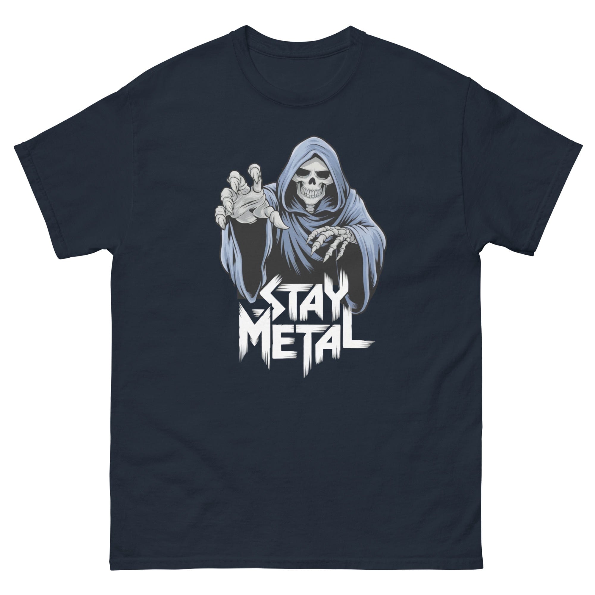 Navy / S Stay Metal Reaper Unisex T-Shirt 5071143_11561