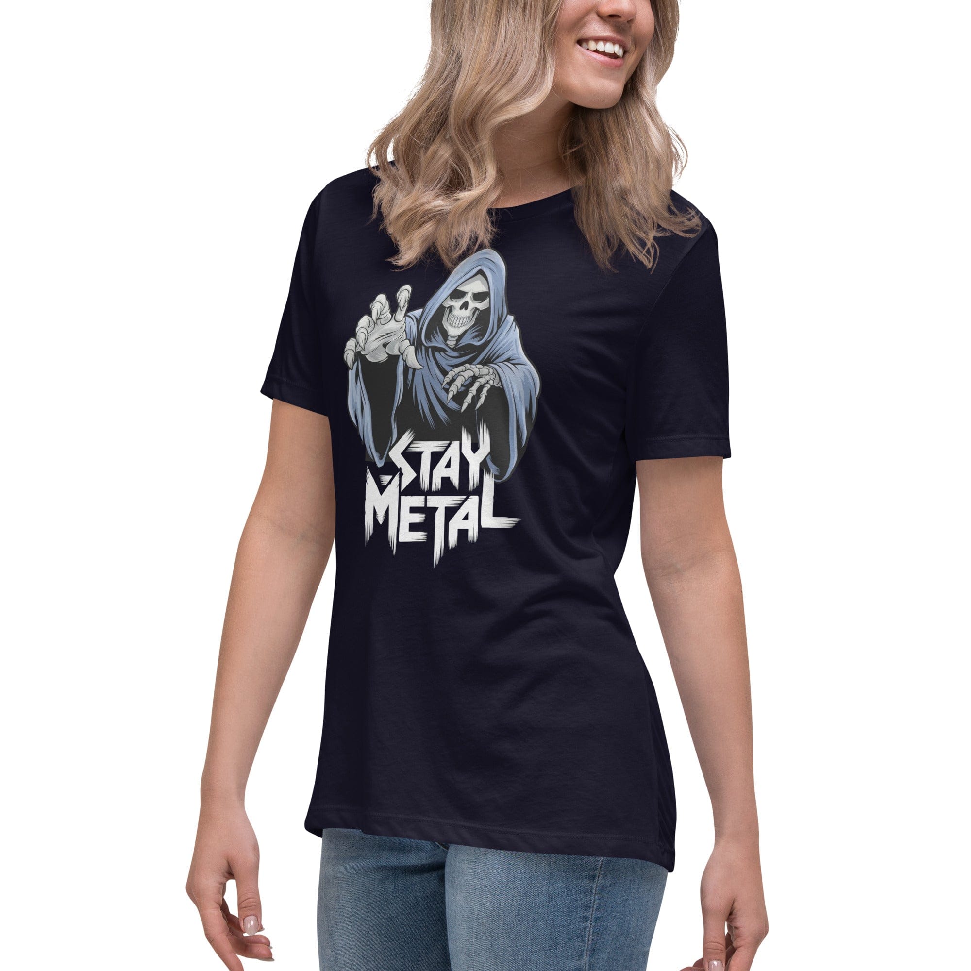 Stay Metal Reaper Women's Relaxed T-Shirt
