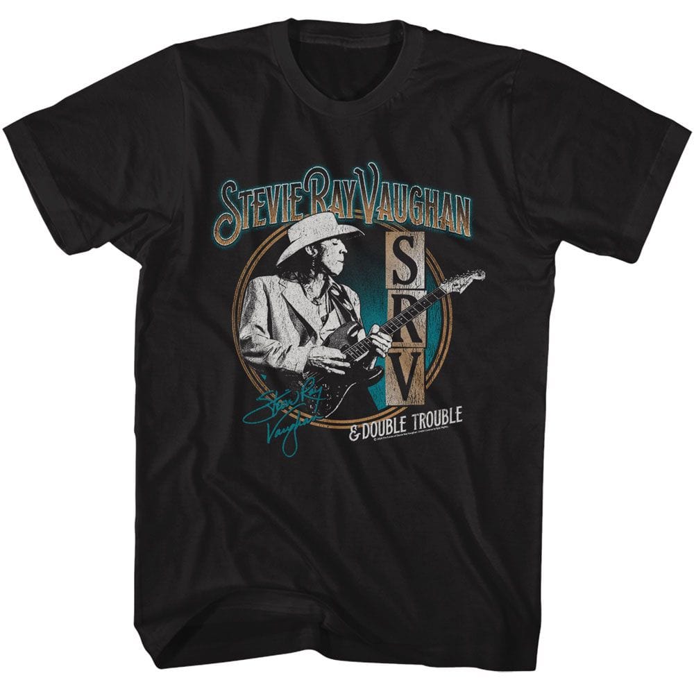 Stevie Ray Vaughan SRV and Double Trouble T-shirt