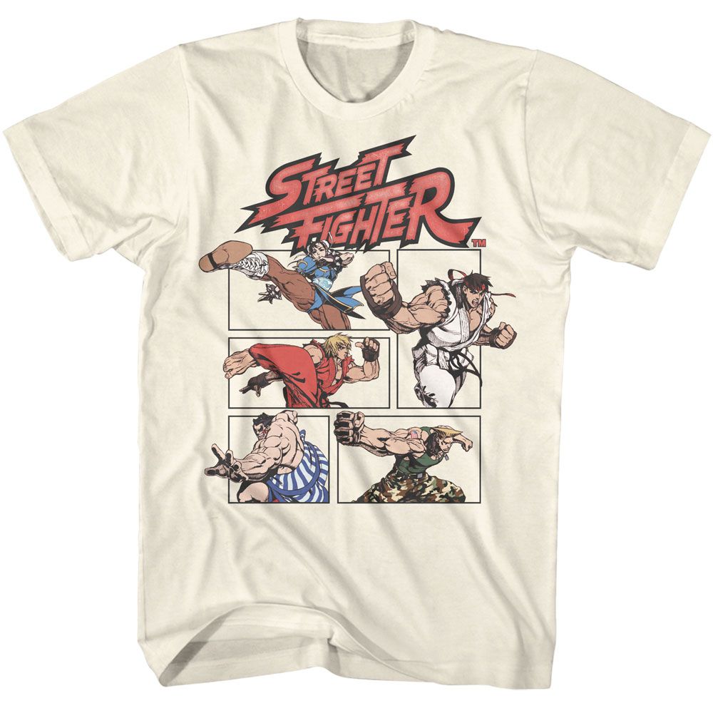 Shirt Street Fighter Action Comic T-Shirt