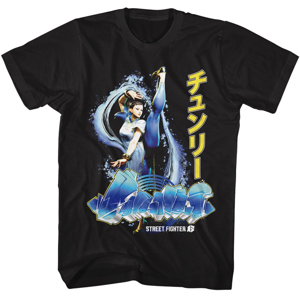 Shirt Street Fighter Chun Li Graffiti T-Shirt