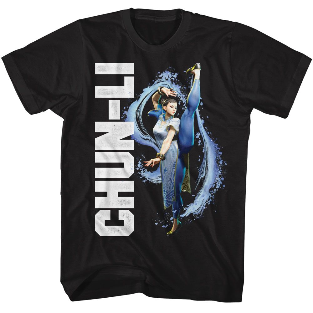 Street Fighter Chun Li Splatter Kick T-Shirt