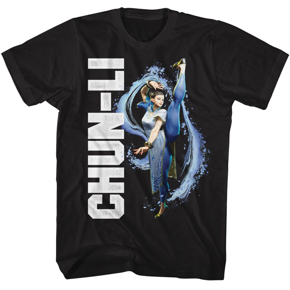 Shirt Street Fighter Chun Li Splatter Kick T-Shirt