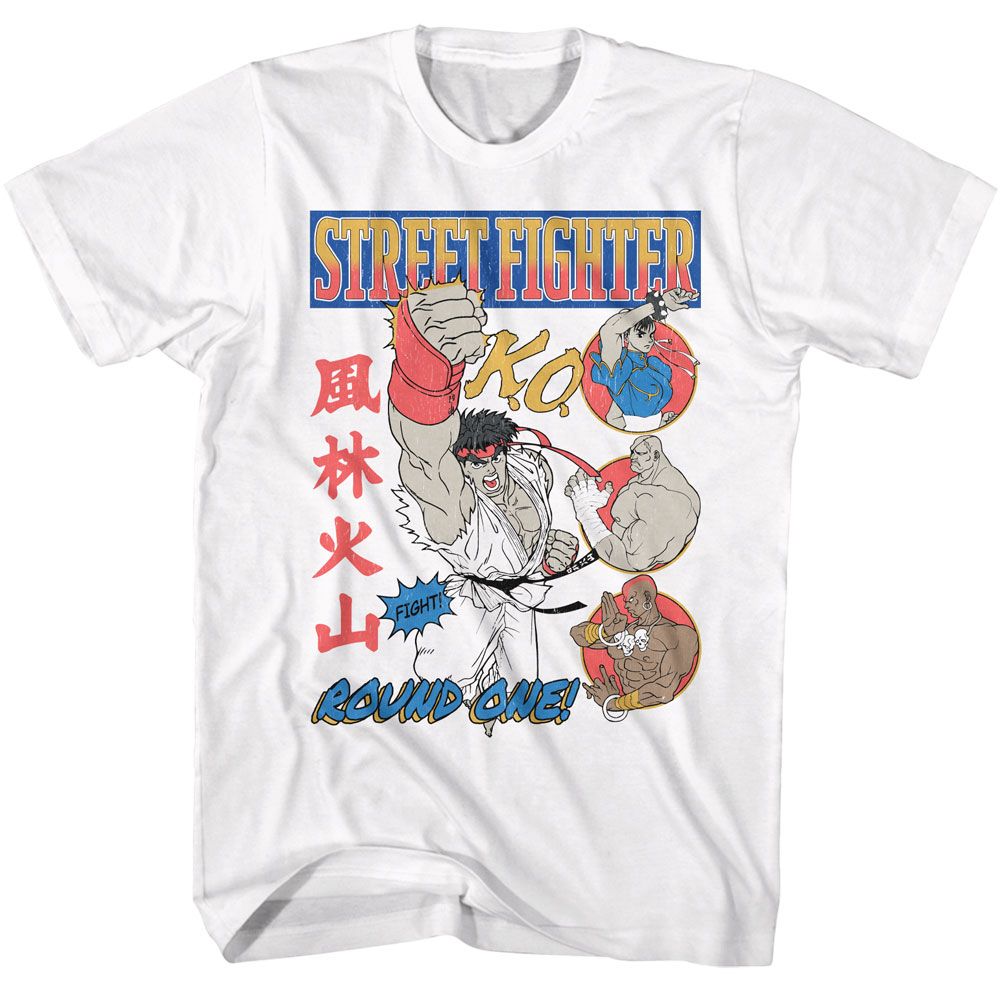 Shirt Street Fighter Round One Comic T-Shirt