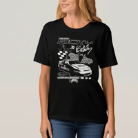 Load image into Gallery viewer, Talladega Nights Lightning And Flags T-Shirt Woman model TDN553S, TDN553M, TDN553L, TDN553XL, TDN553XXL, TDN553XXXL, TDN553XXXXL, TDN553XXXXXL
