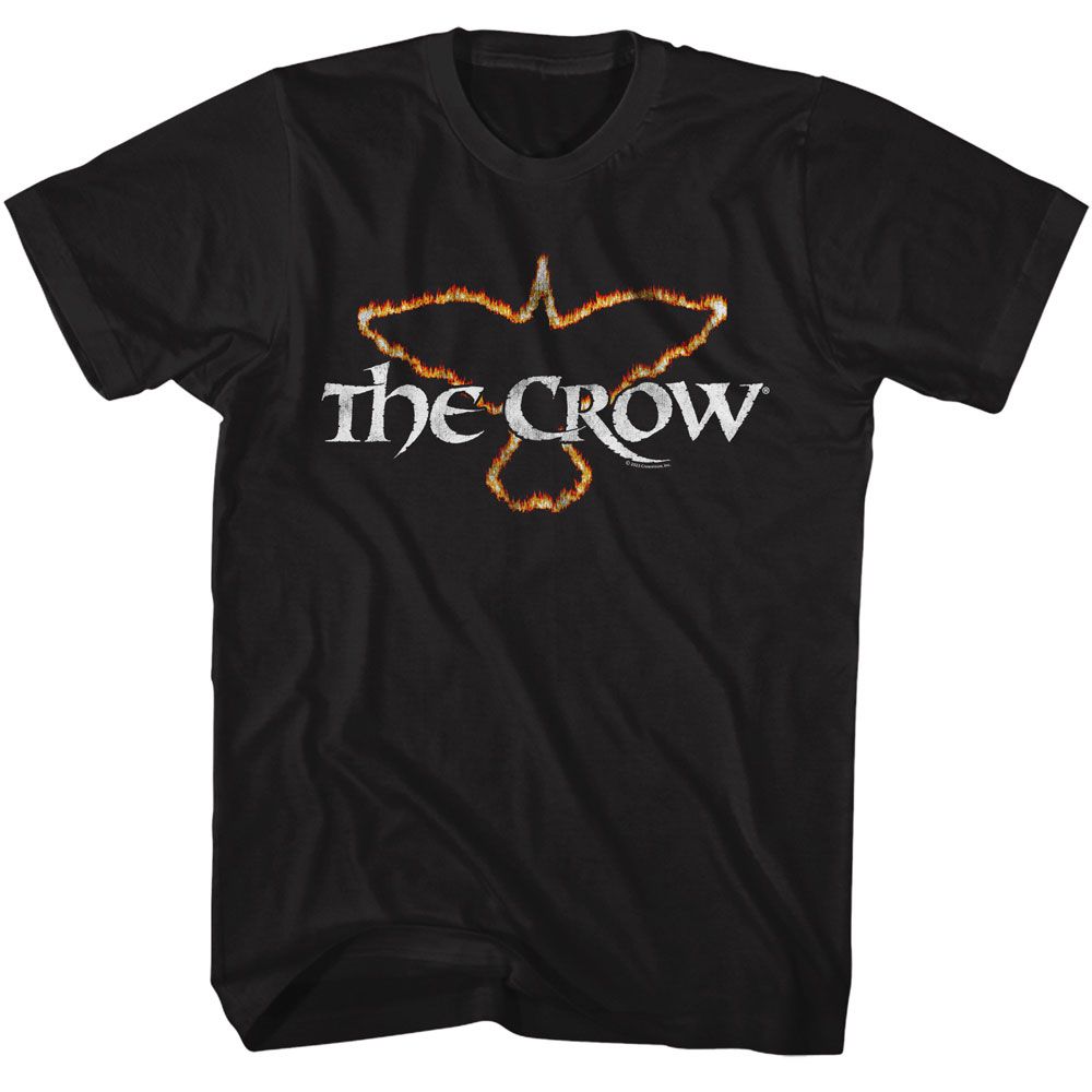 Shirt The Crow Flaming Crow Official T-Shirt