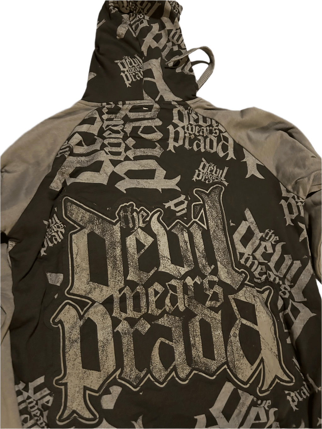 Small The Devil Wears Prada Allover Print Premium Zip Hoodie SMALL