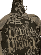 Small The Devil Wears Prada Allover Print Premium Zip Hoodie SMALL