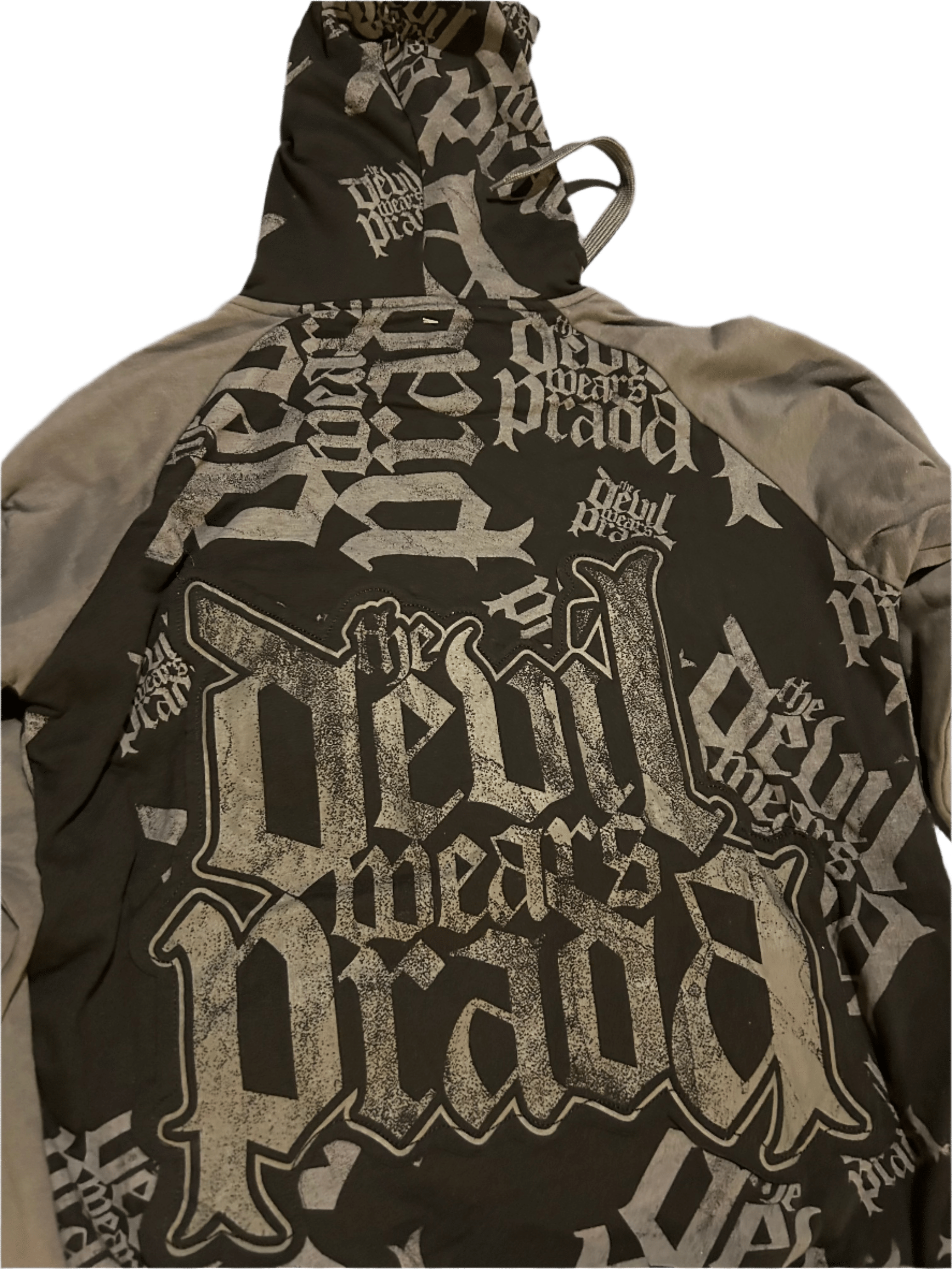 Small The Devil Wears Prada Allover Print Premium Zip Hoodie SMALL