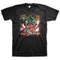 Black t-shirt with 'Tokyo Blade' graphic design on a white background