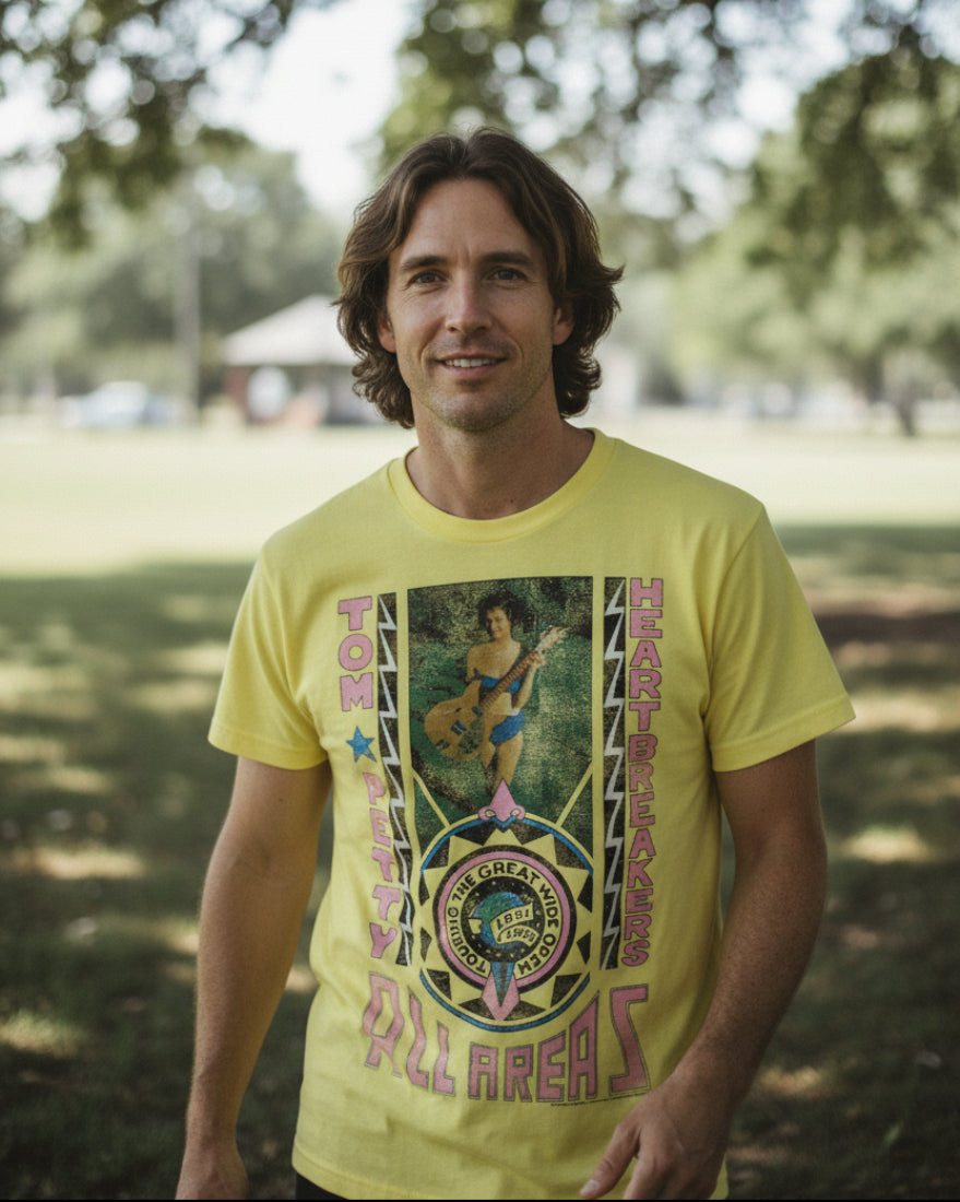 MAN WEARING TOM PETTY TEE TPH501S, TPH501M, TPH501L, TPH501XL, TPH501XXL, TPH501XXXL, TPH501XXXXL, TPH501XXXXXL