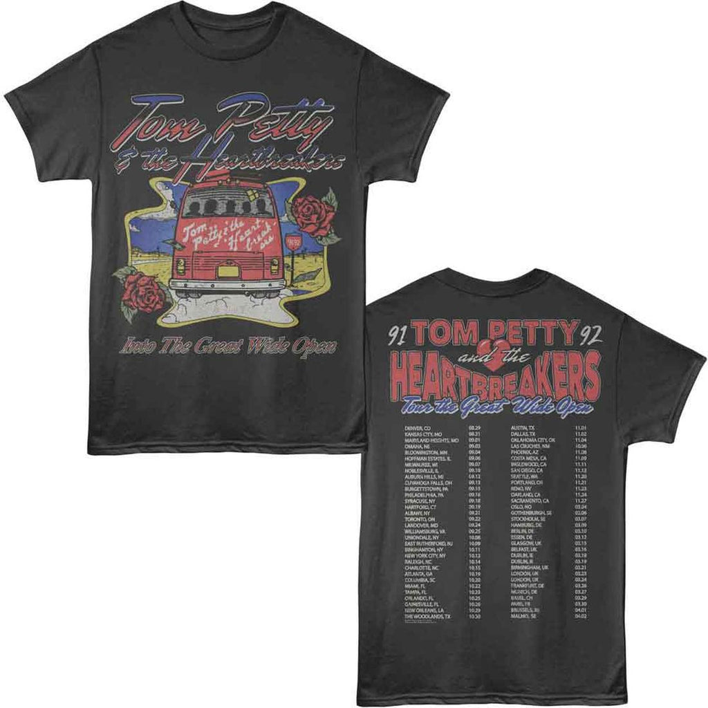 Tom Petty Great Wide Open Tour Front and Back Print T-Shirt