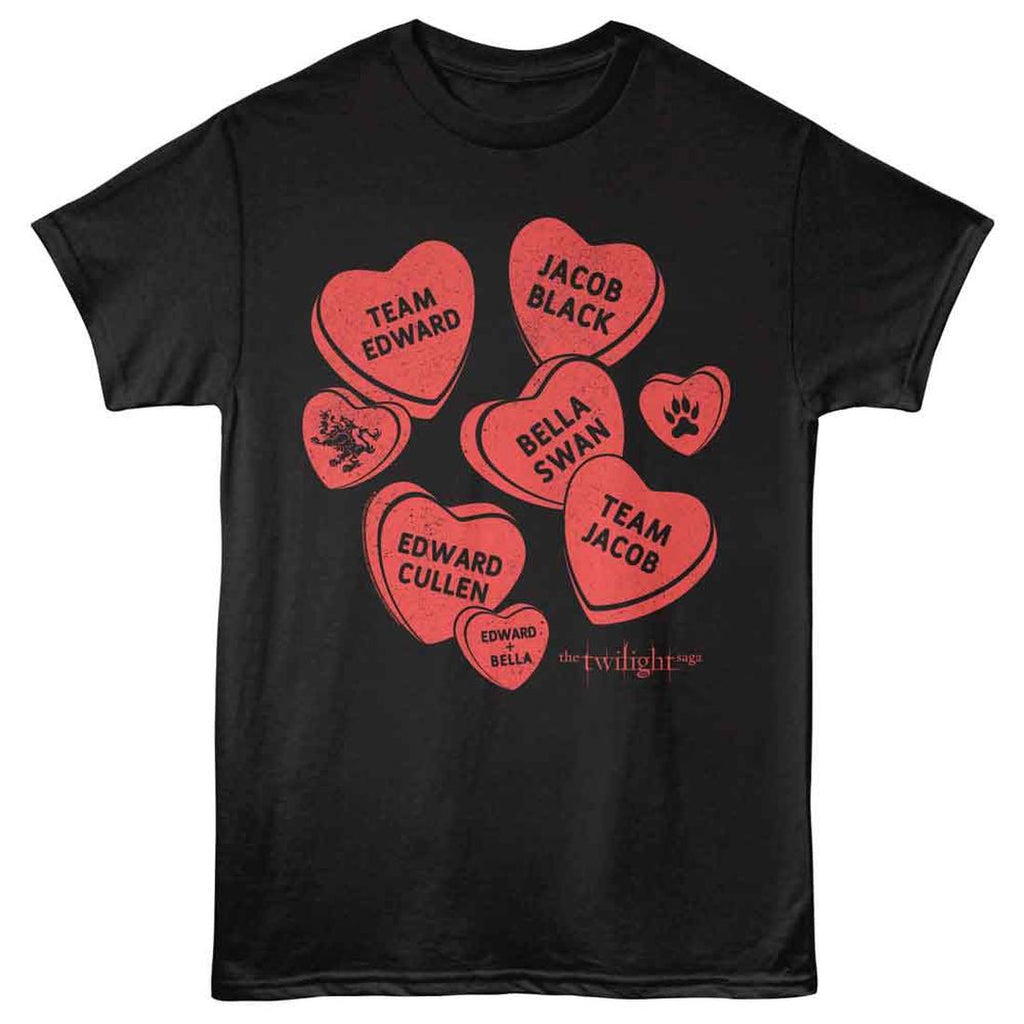 Twilight Single Color Candy Hearts T-Shirt