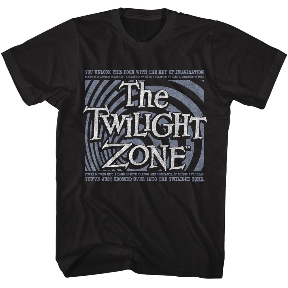 Twilight Zone You Unlocked This Door Black Unisex T-Shirt