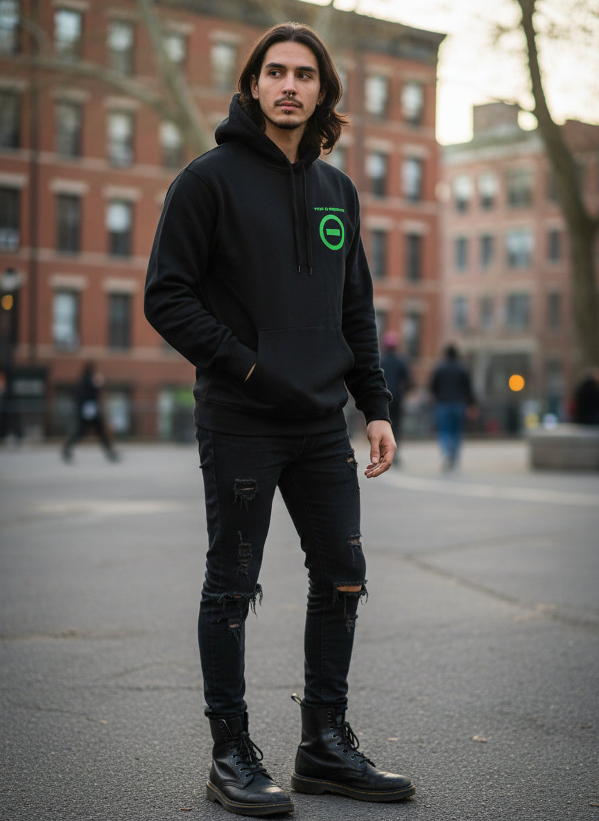 Man wearing Type O Negative hoodie, MM-TON-05S, MM-TON-05M, MM-TON-05L, MM-TON-05X, MM-TON-05XX, MM-TON-05XXX
