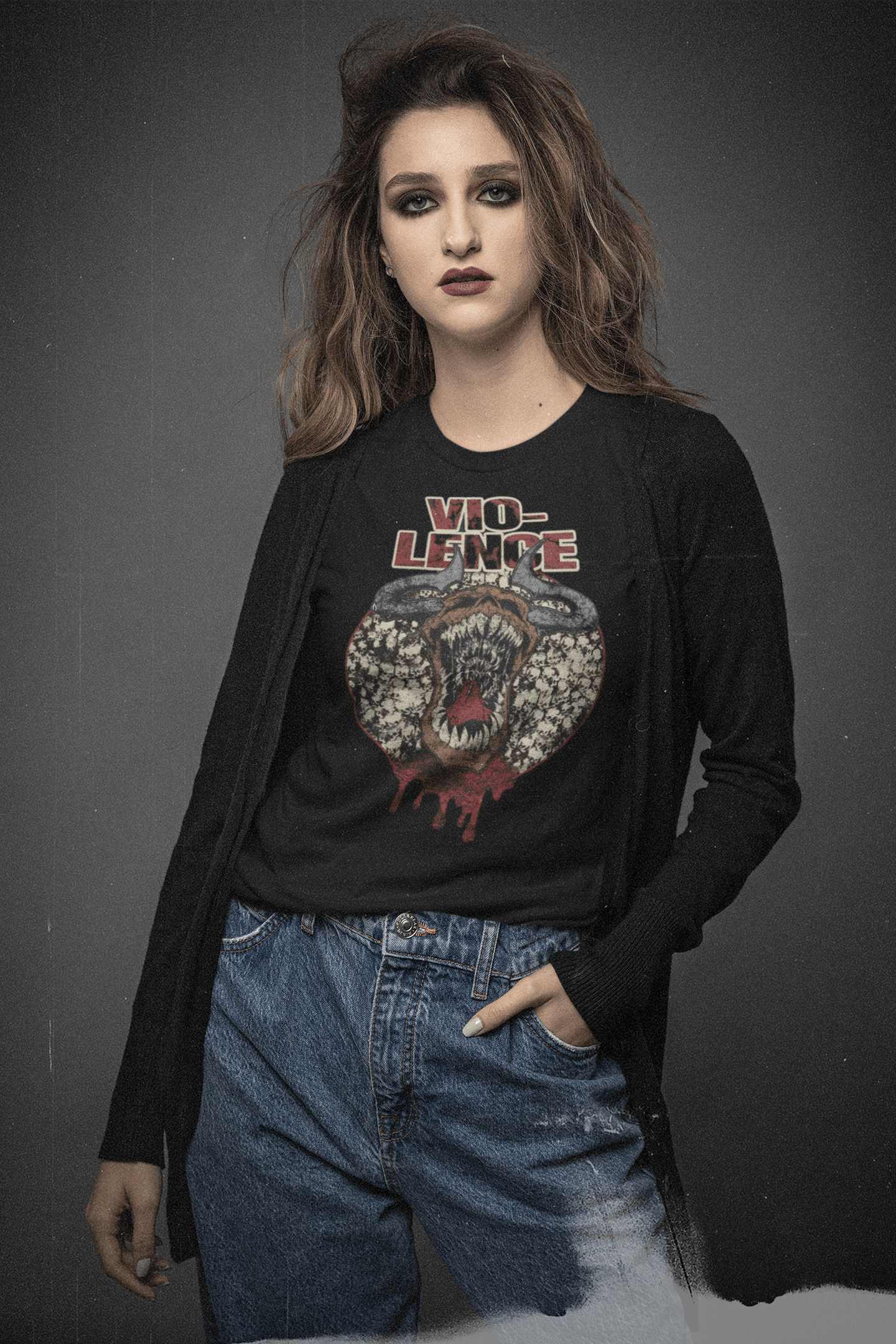 Vio-lence Face Black T-Shirt