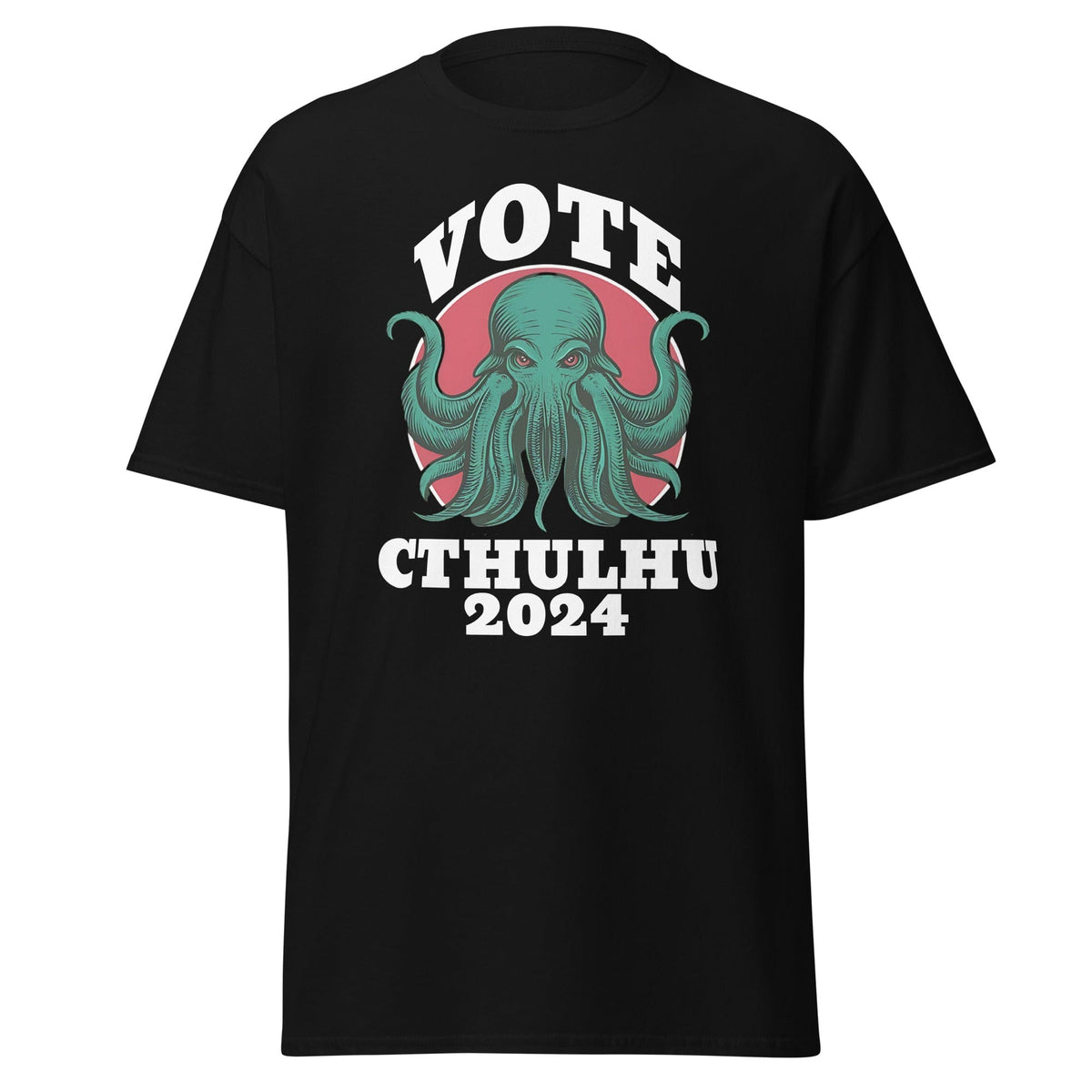 Black / S Vote Cthulhu 2024 Poster Unisex T-Shirt 2138669_11546