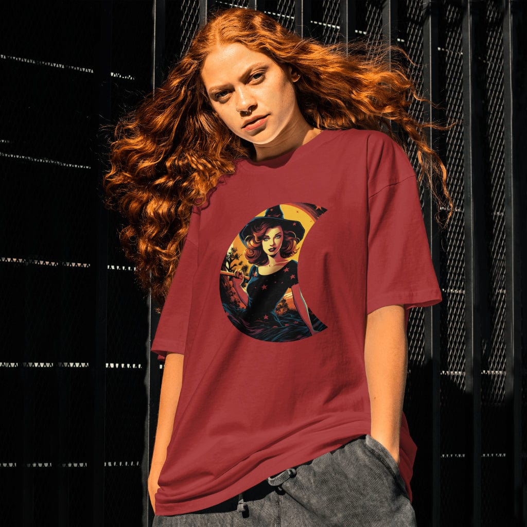Witch in Crescent Moon T-Shirt