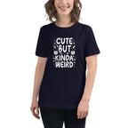 Navy / S Cute but Kinda Weird Women's Relaxed T-Shirt 2248954_10235