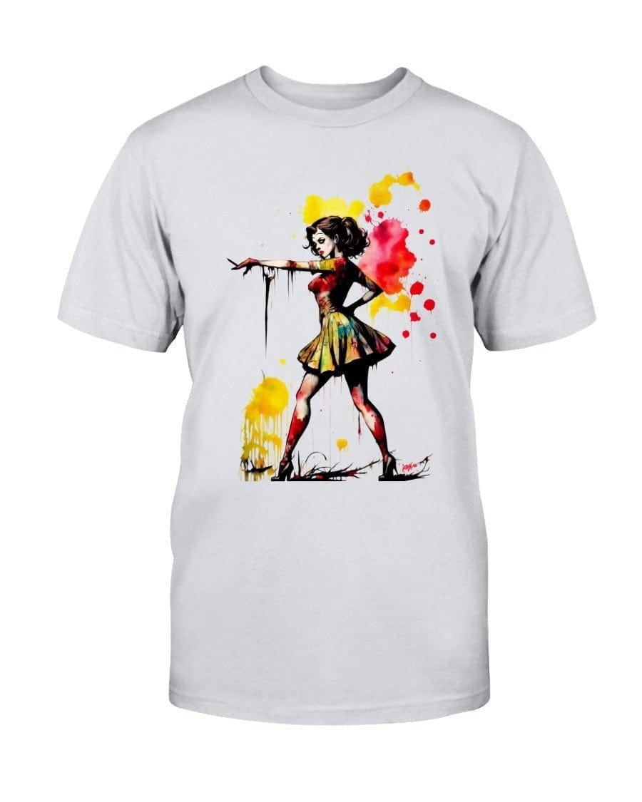 Ash / XS Zombie a Go Go Pin-Up Girl Slim Fit T-Shirt FUEL-F7CE74C