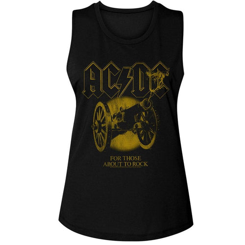 AC/DC For Those About to Rock Women's Tank Top ACDC5171-329S, ACDC5171-329M, ACDC5171-329L, ACDC5171-329XL, ACDC5171-329XXL