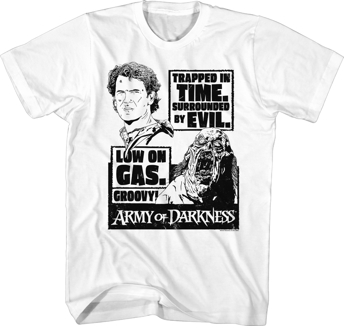 Army of Darkness Comic Panel Slim Fit T-Shirt