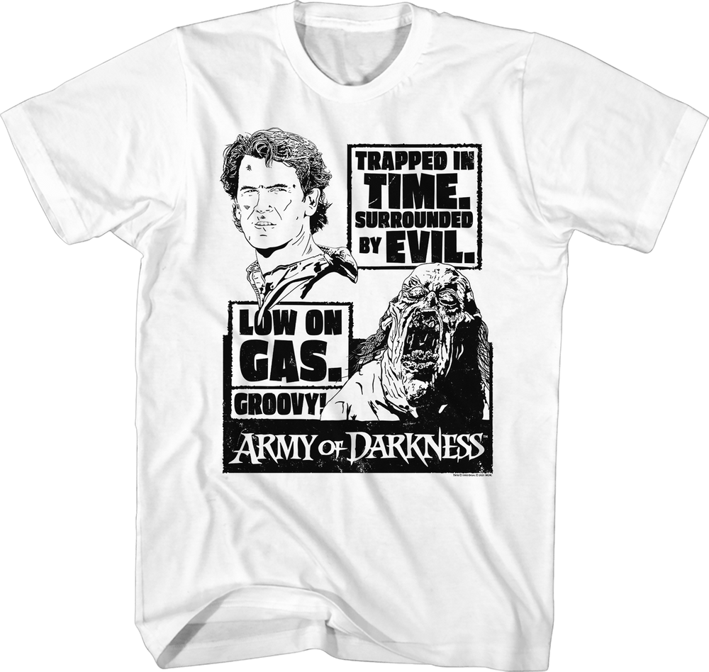 Shirt Army of Darkness Comic Panel Slim Fit T-Shirt