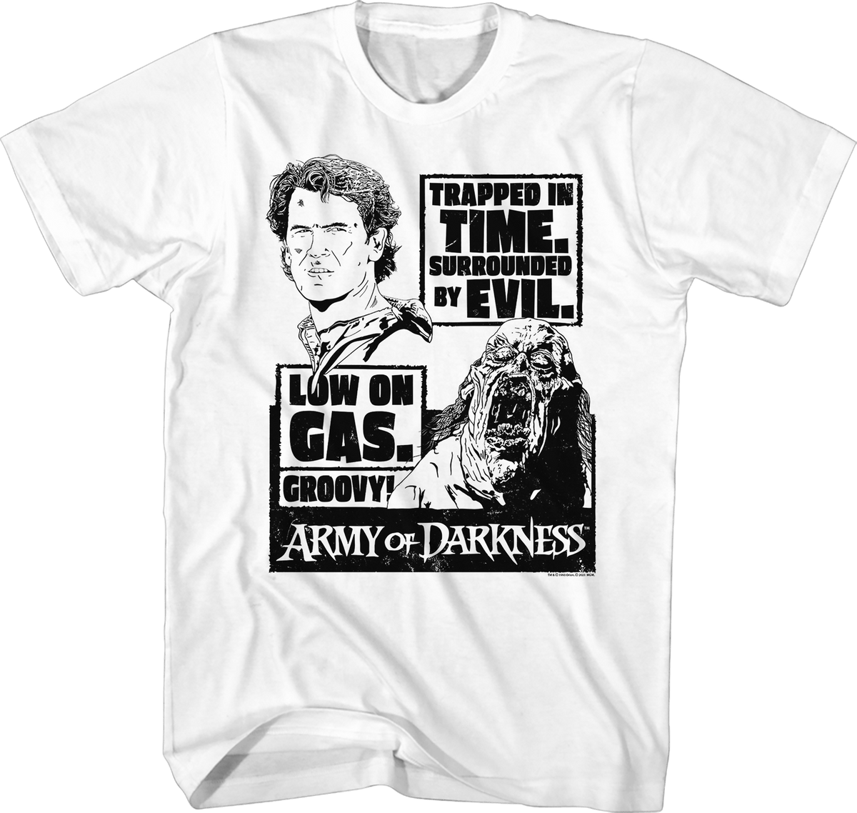 Army of Darkness Comic Panel Slim Fit T-Shirt