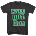 Fall Out Boy Green Letters Cut Out Logo T-Shirt