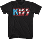 KISS - Flag Logo Slim Fit T-Shirt